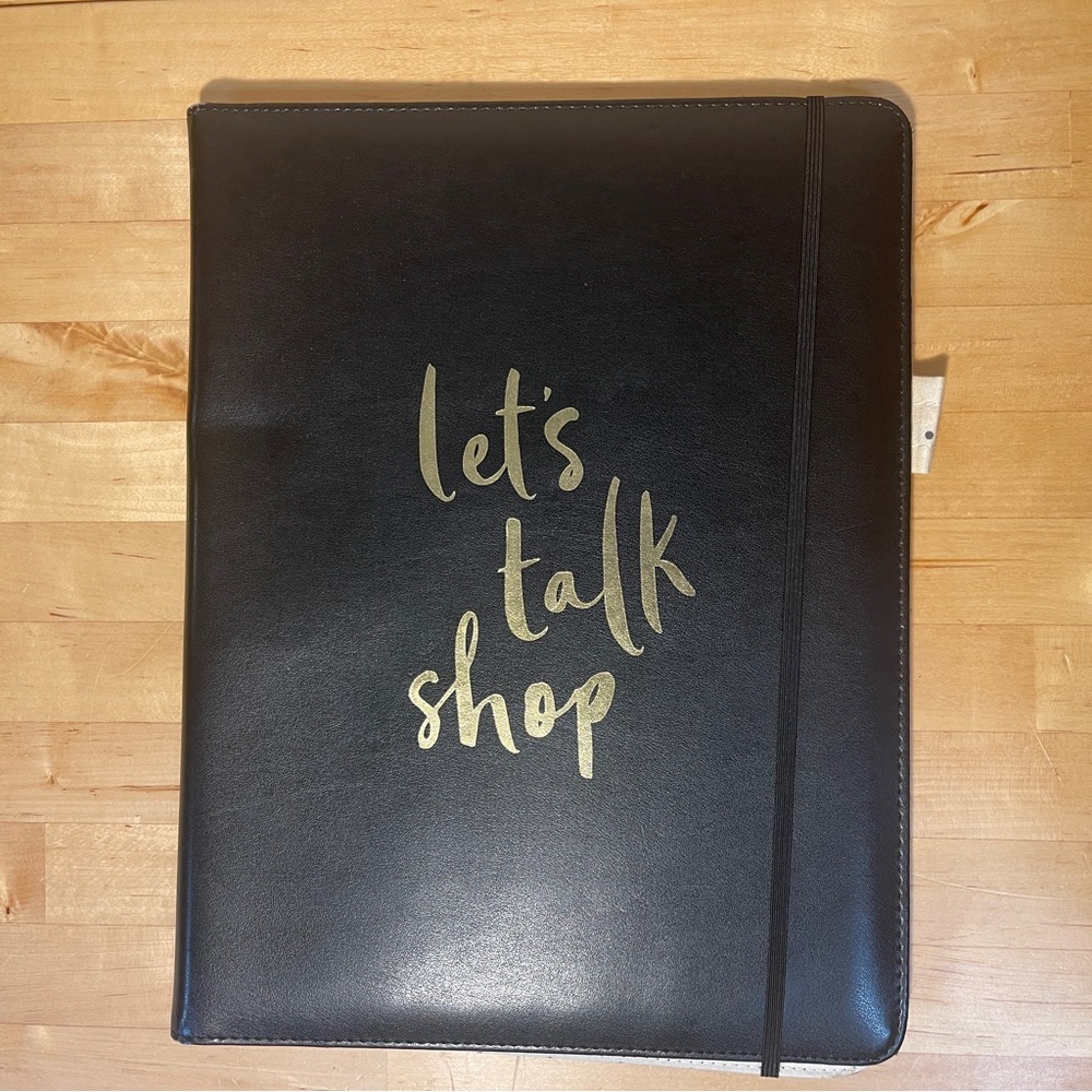 kate spade new york Let's Talk Shop Notepad Folio